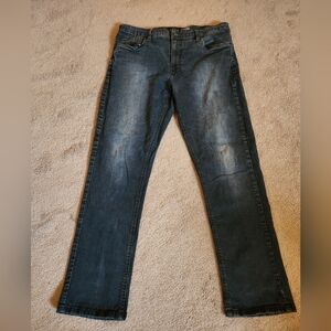 Urban Star Mens Jeans 38x32 Estilo Relaxed Fit Straight Blue Denim Pants